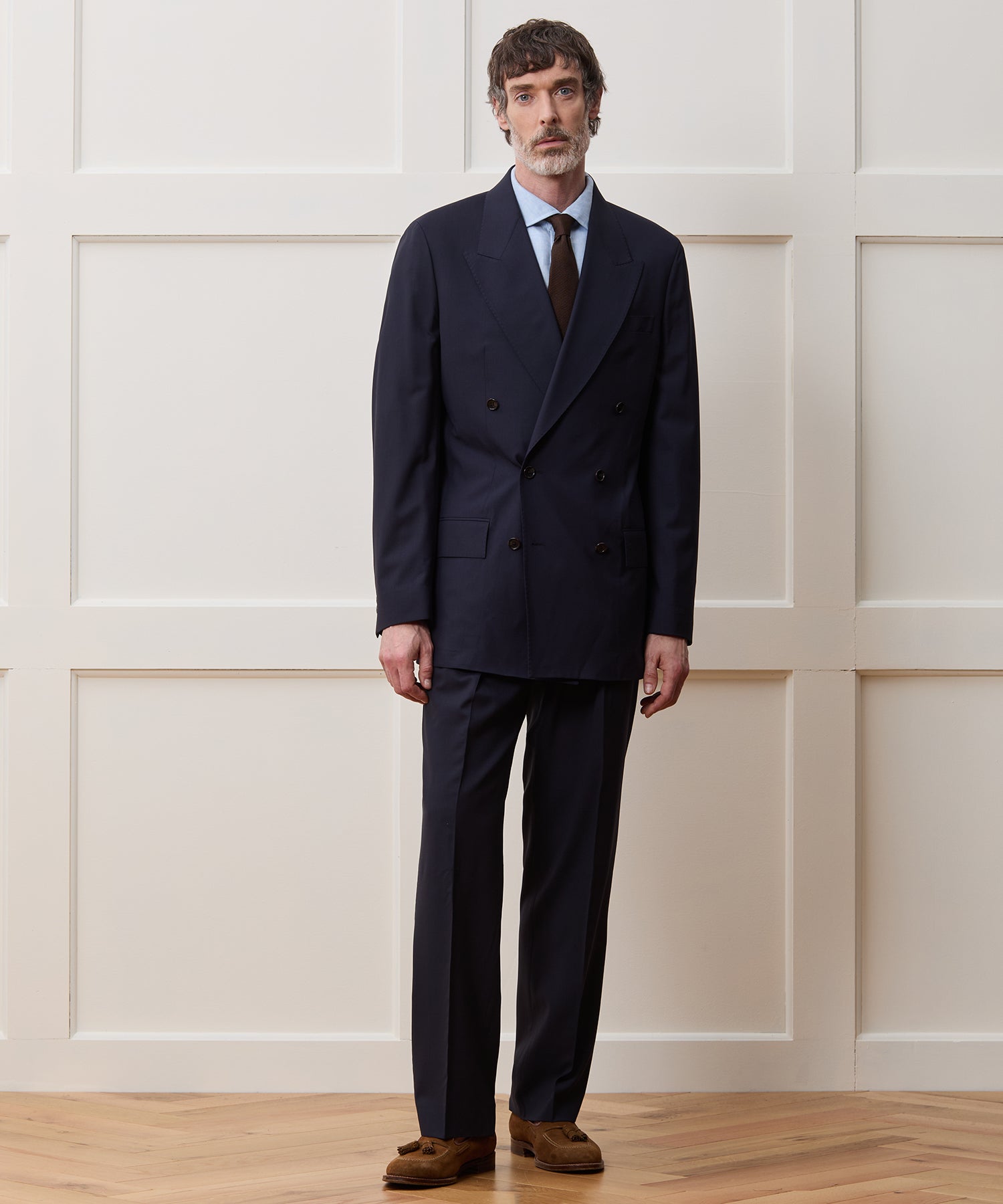 Italian Tropical Wool Wythe Suit in Navy