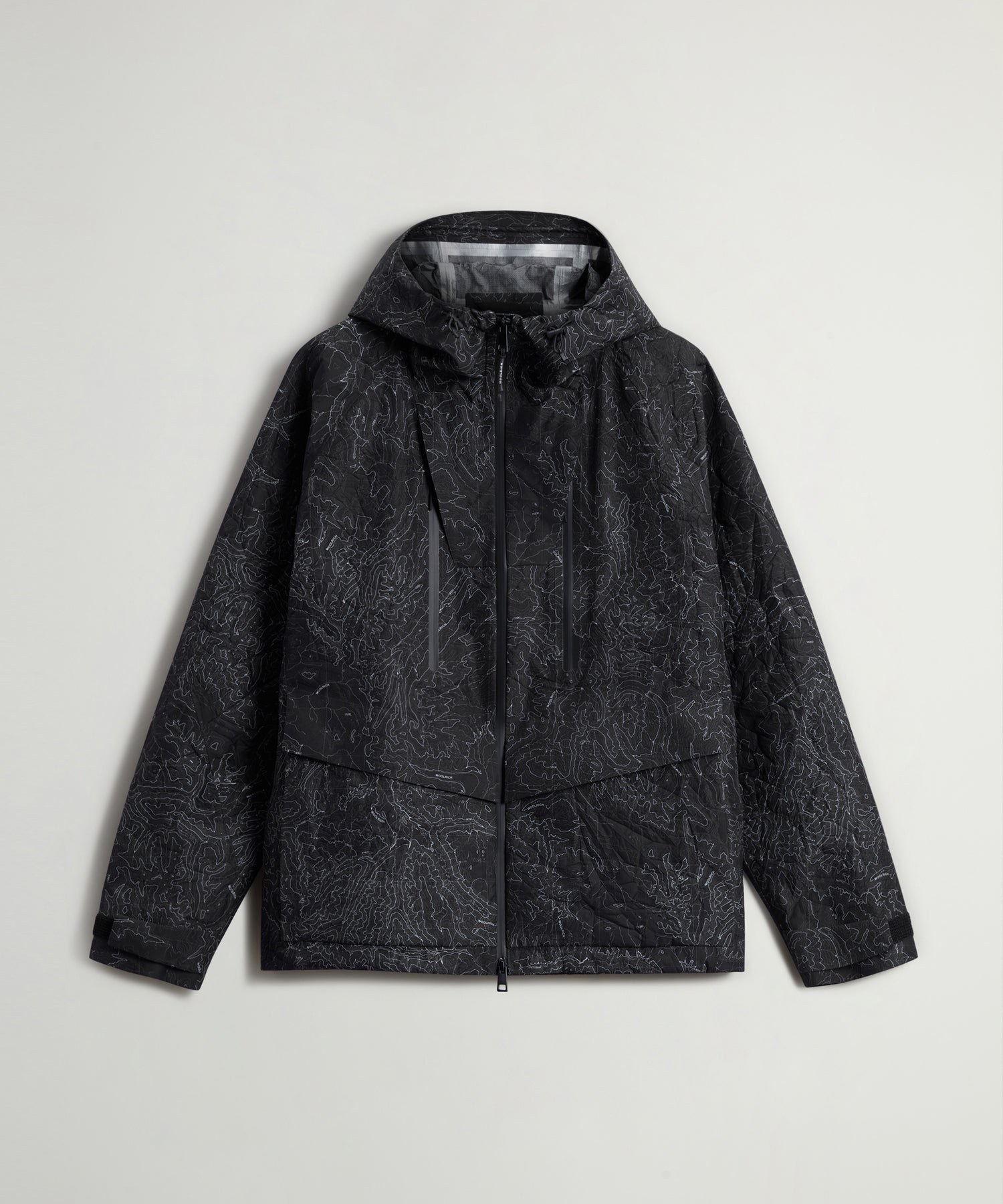 Todd Snyder x Woolrich 3-Layer Map Jacket in Black