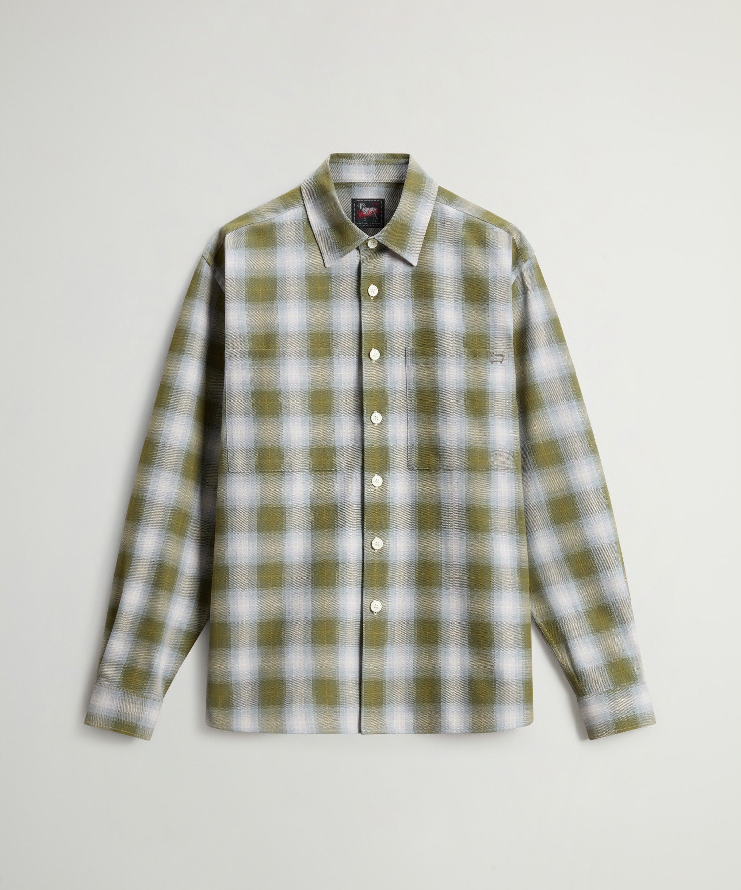 Todd Snyder x Woolrich Flannel Shirt in Olive