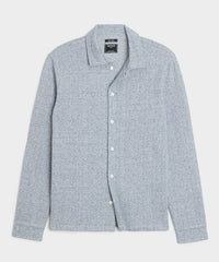 Linen-Cotton Knit Shirt