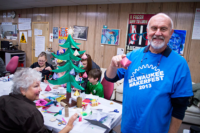 Tom makes some ornaments