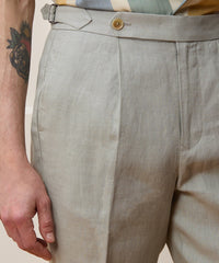 Irish Linen Side Tab Trouser