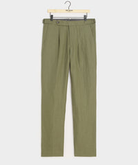 Irish Linen Side Tab Trouser