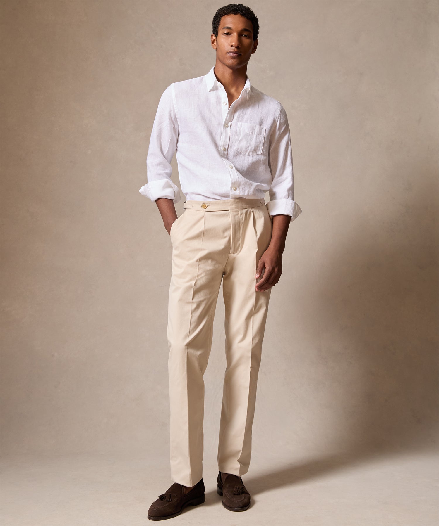 Italian Cotton Side Tab Trouser