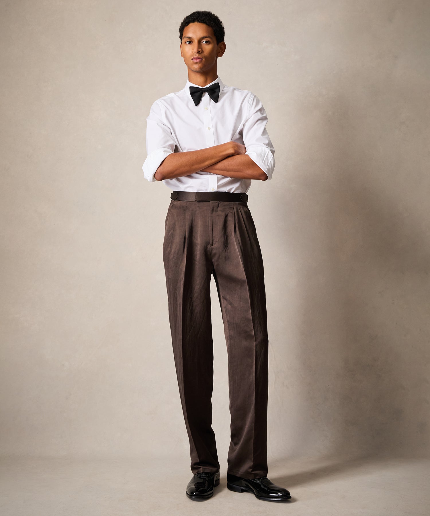 Italian Relaxed Tuxedo Trouser