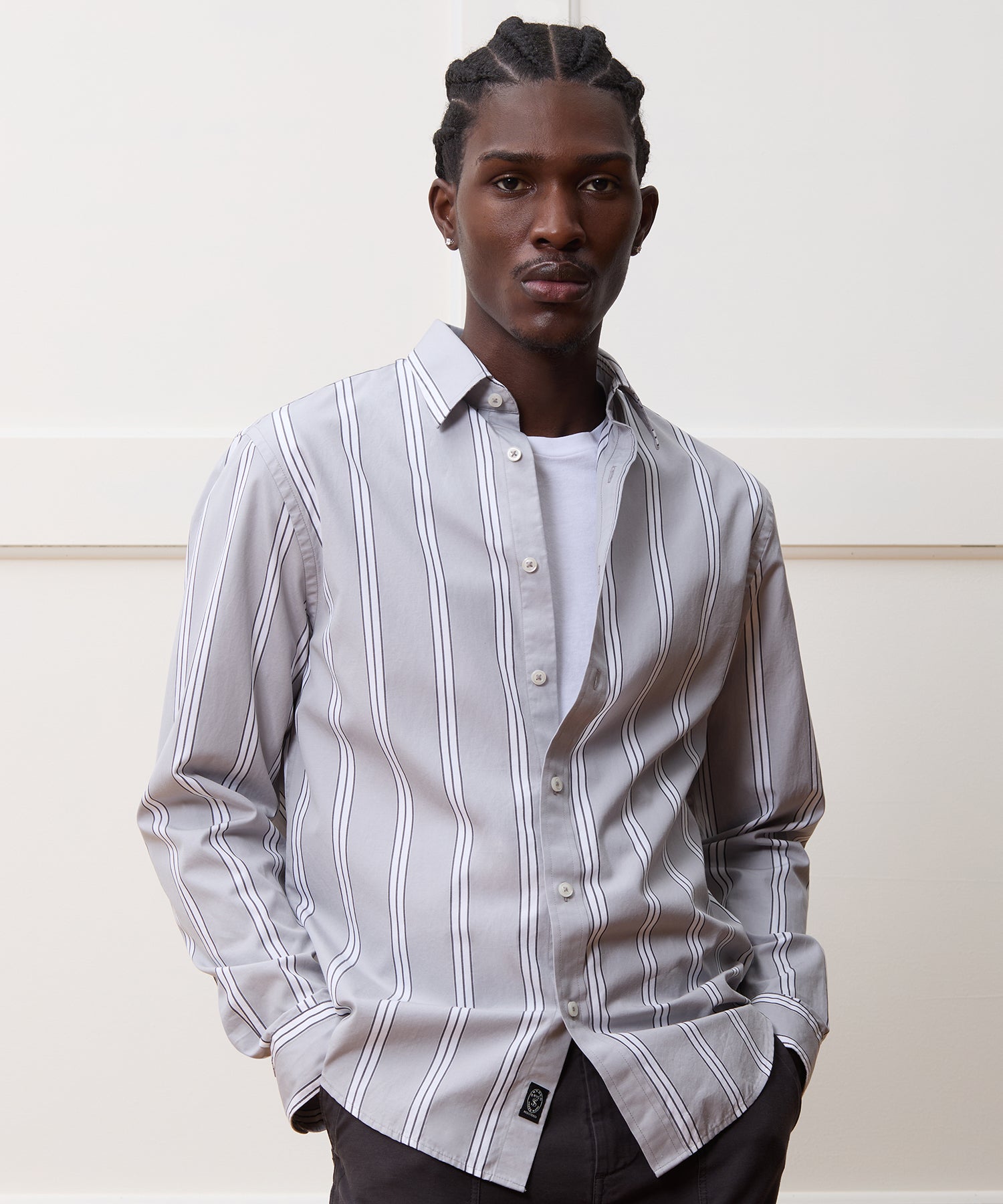 Slim Fit Poplin Sport Shirt