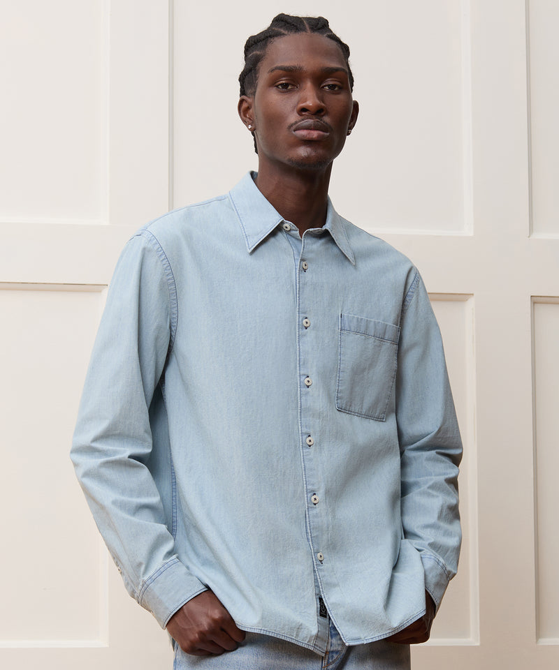 Relaxed Fit Chambray Shirt