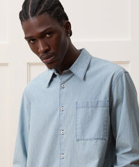 Relaxed Fit Chambray Shirt