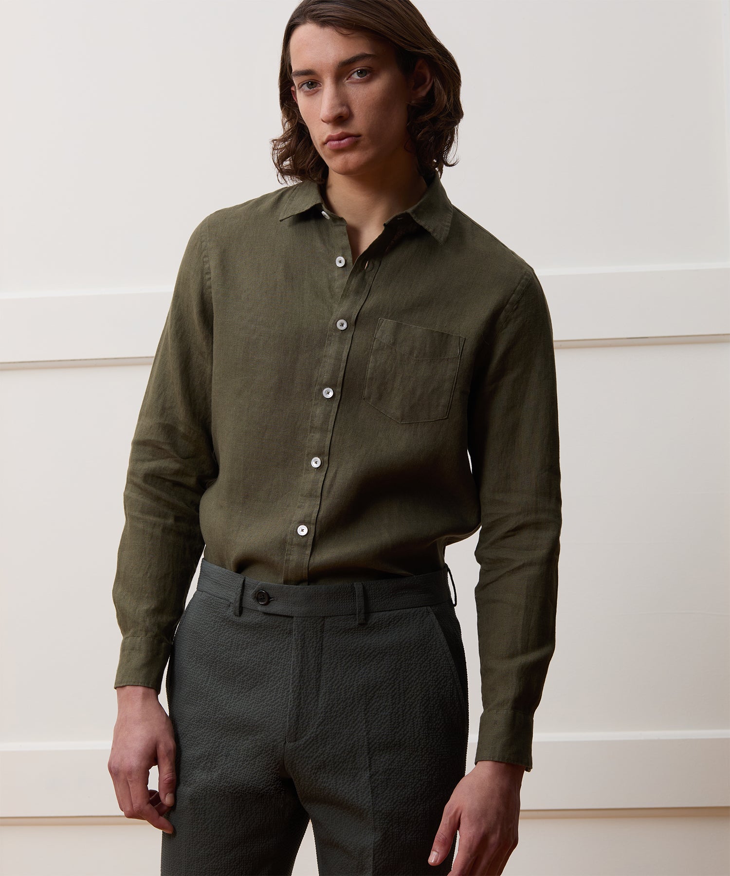 Slim Fit Sea Soft Irish Linen Shirt