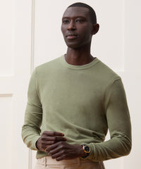 Silk-Cashmere Crewneck Sweater