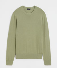 Silk-Cashmere Crewneck Sweater