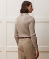 Silk-Cashmere Ribbed Sweater Polo