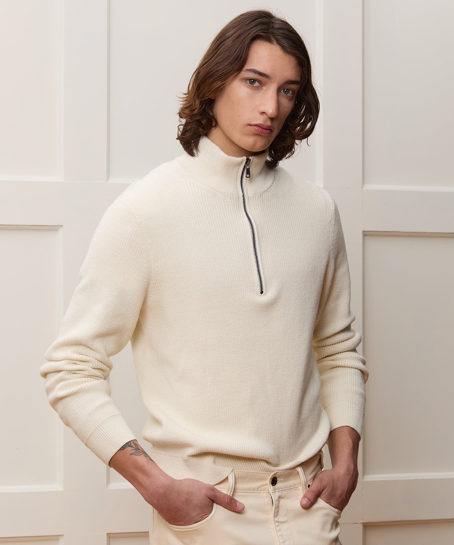 Beechwood Quarter-Zip Sweater