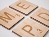 Scrabble Coasters